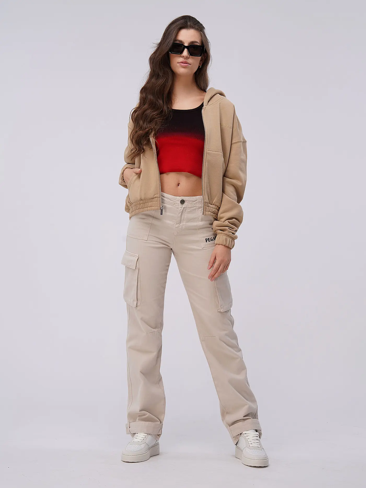 PEGADOR | Sweatjacke VALINDA | beige